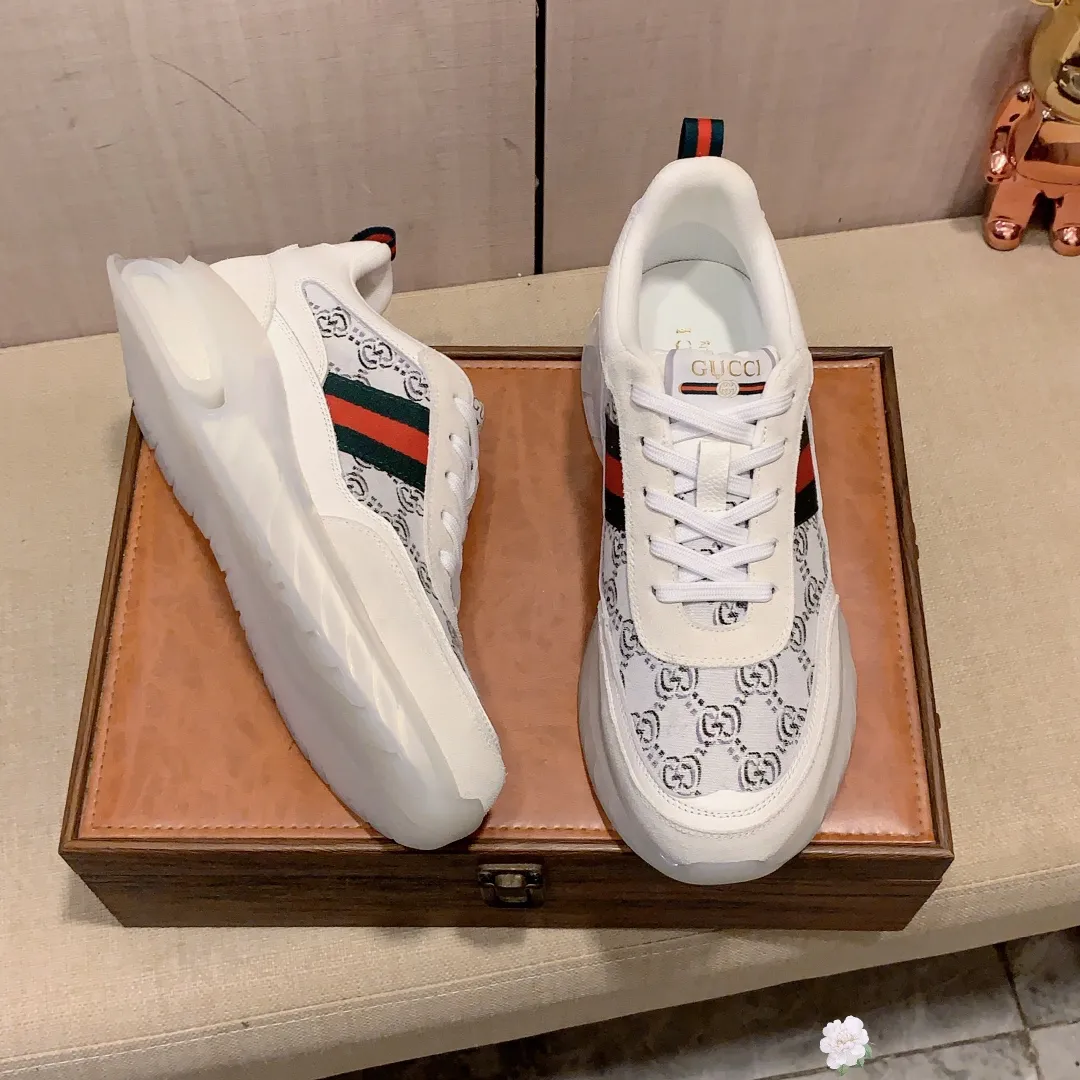 Men's men's shoes💰460💰💰🎩🎩[Lightning][Lightning] "Gucci*" The latest • popular casual shoes, top brand [seduce] luxury ~ purchasing agency, top ~ quality. [Strong] The upper is made of imported breathable cowhide with material ➕ breathable sheepskin feet (•) and fine workmanship. The original stylish and stylish soft rubber wear-resistant and non-slip outsole is light and comfortable on the feet. The real thing looks better when taken in real life. 013: code: 38-44, 4️⃣ colors